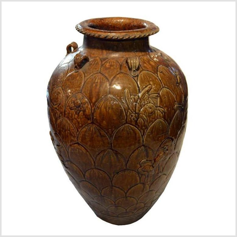 Antique Chinese Martaban Water Jar- Asian Antiques, Vintage Home Decor & Chinese Furniture - FEA Home