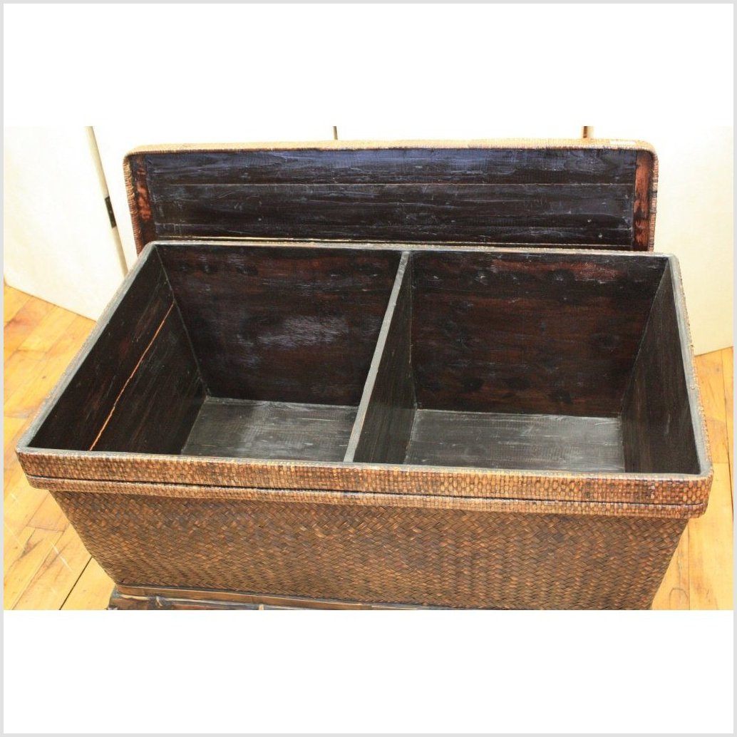 Antique Chinese Rattan Covered Chest-2. Asian & Chinese Furniture, Art, Antiques, Vintage Home Décor for sale at FEA Home