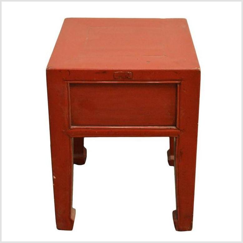 Antique Chinese Red Lacquer Side Table-2. Asian & Chinese Furniture, Art, Antiques, Vintage Home Décor for sale at FEA Home