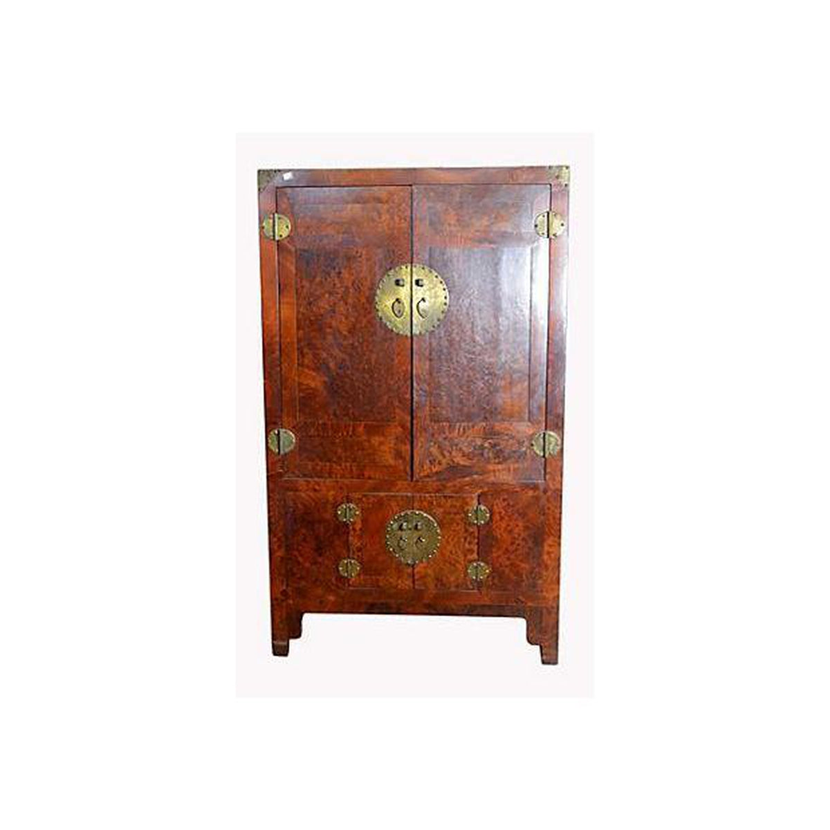 Antique Chinese Red Lacquered Armoire-1. Asian & Chinese Furniture, Art, Antiques, Vintage Home Décor for sale at FEA Home