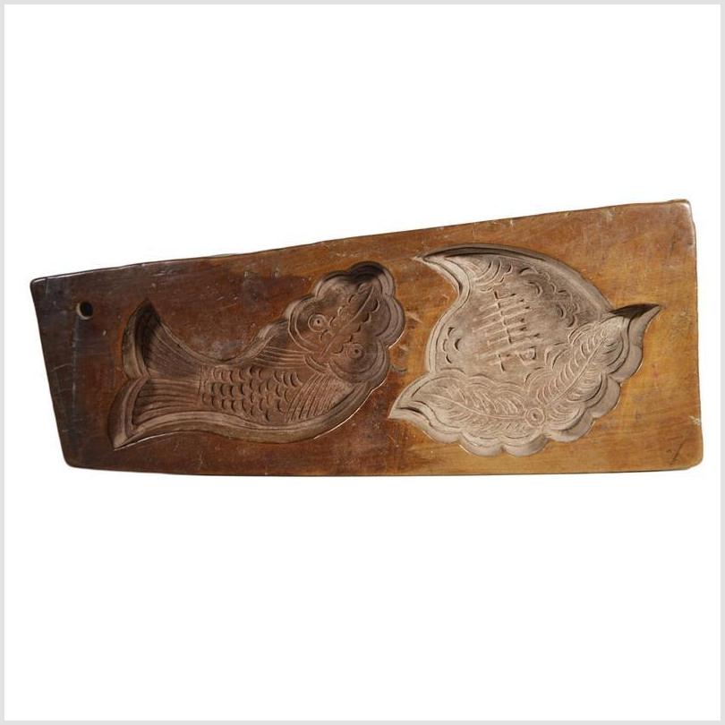 Antique Chinese Rice Mold – Koi Fish & Lotus Blossom Designs-1. Asian & Chinese Furniture, Art, Antiques, Vintage Home Décor for sale at FEA Home