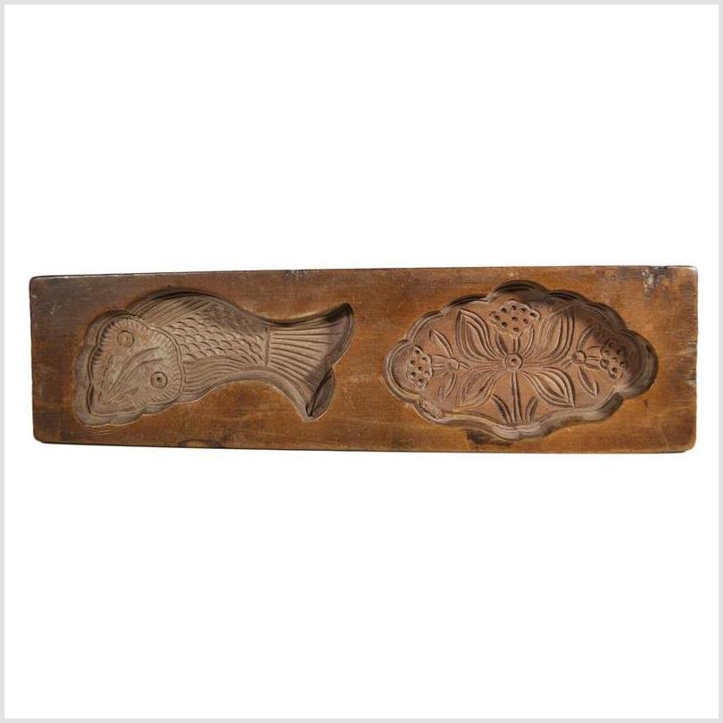 Antique Chinese Rice Mold – Fish & Floral Medallion Motifs-1. Asian & Chinese Furniture, Art, Antiques, Vintage Home Décor for sale at FEA Home