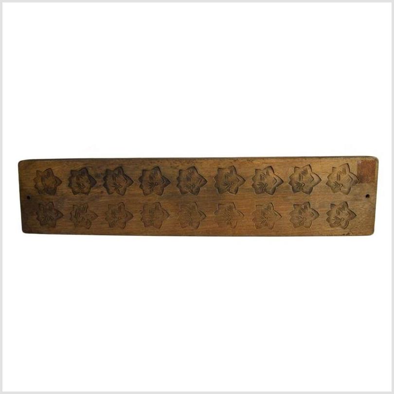 Antique Chinese Rice Mold – Eighteen Plum Blossom Cavities, Long Format-1. Asian & Chinese Furniture, Art, Antiques, Vintage Home Décor for sale at FEA Home