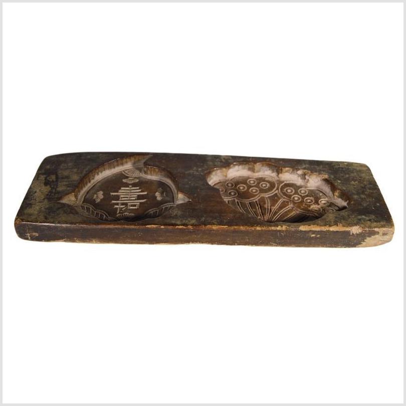 Antique Chinese Rice Mold – Longevity Symbol & Sacred Fungus Motif-1. Asian & Chinese Furniture, Art, Antiques, Vintage Home Décor for sale at FEA Home