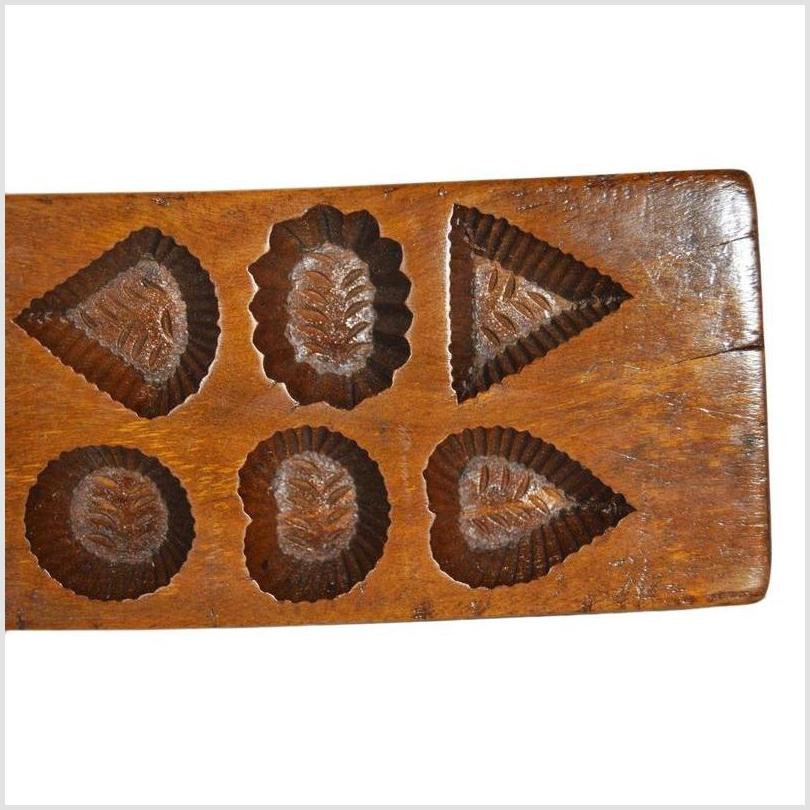 Antique Chinese Rice Mold – Mixed Floral & Geometric Cavities, Eight-Pattern Block-2. Asian & Chinese Furniture, Art, Antiques, Vintage Home Décor for sale at FEA Home