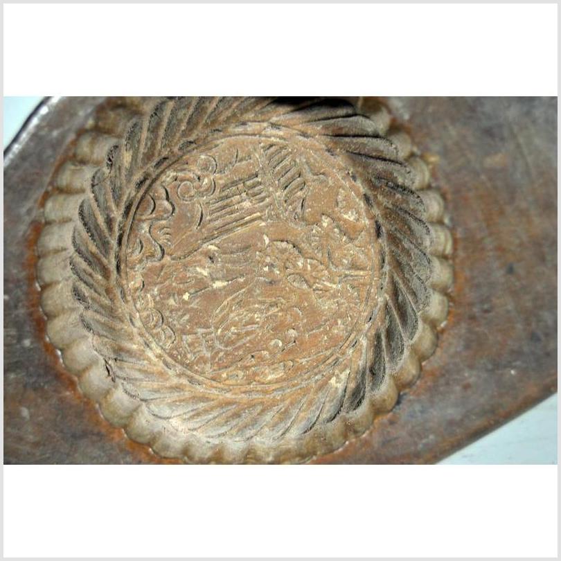 Antique Chinese Rice Mold – Single Round Motif with Braided Rim-2. Asian & Chinese Furniture, Art, Antiques, Vintage Home Décor for sale at FEA Home