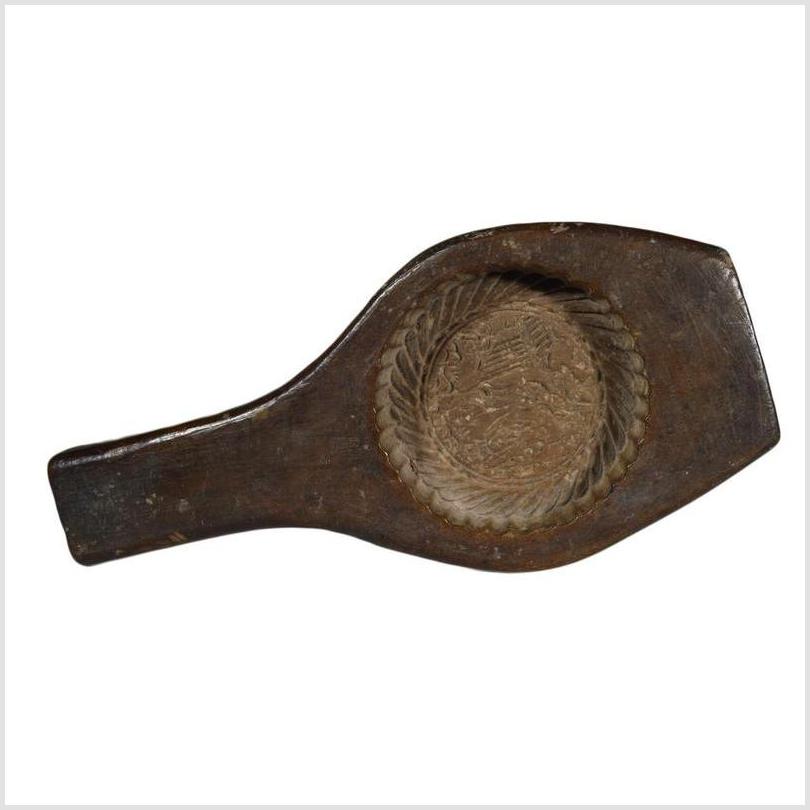 Antique Chinese Rice Mold – Single Round Motif with Braided Rim-1. Asian & Chinese Furniture, Art, Antiques, Vintage Home Décor for sale at FEA Home