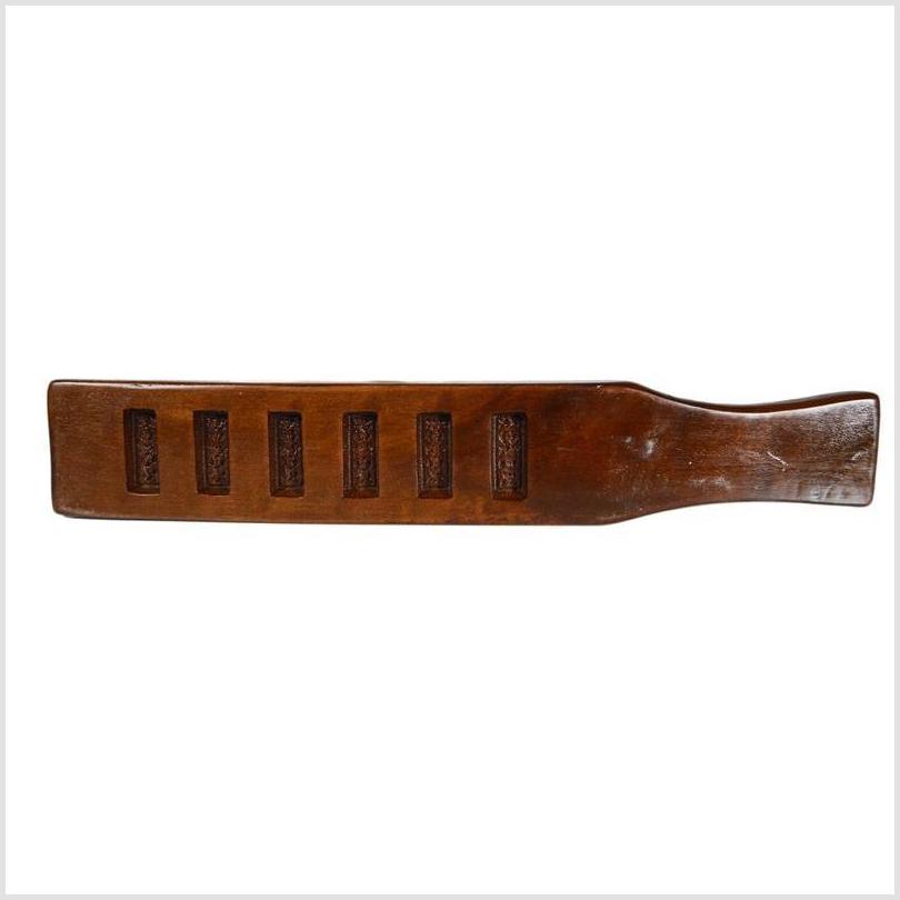 Antique Chinese Rice Mold – Five Rectangular Character Cavities-1. Asian & Chinese Furniture, Art, Antiques, Vintage Home Décor for sale at FEA Home