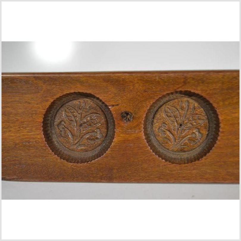 Antique Chinese Rice Mold – Five Leaf Bud Impressions, Symmetrical Floral Motif-2. Asian & Chinese Furniture, Art, Antiques, Vintage Home Décor for sale at FEA Home