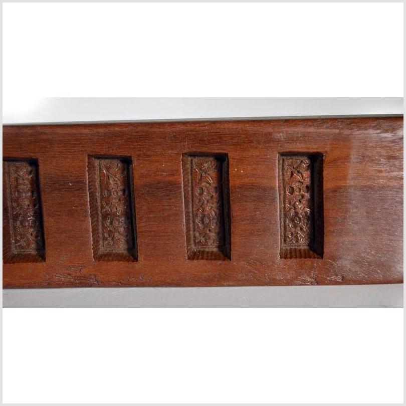 Antique Chinese Rice Mold – Six Character Cavities, Curved Paddle Form-2. Asian & Chinese Furniture, Art, Antiques, Vintage Home Décor for sale at FEA Home
