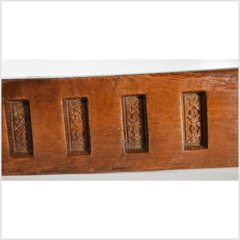 Antique Chinese Rice Mold – Six Rectangular Seal Carvings, Dark Finish-2. Asian & Chinese Furniture, Art, Antiques, Vintage Home Décor for sale at FEA Home