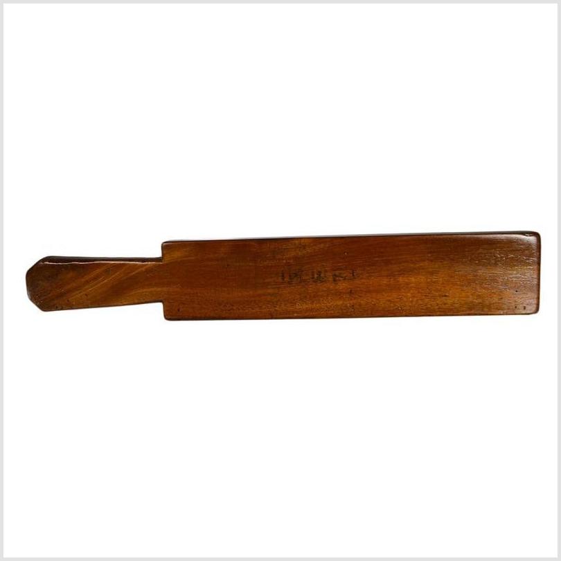 Antique Chinese Rice Mold – Solid Paddle Form, Walnut Finish-1. Asian & Chinese Furniture, Art, Antiques, Vintage Home Décor for sale at FEA Home