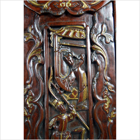 Antique Chinese Rosewood Ornate Safe