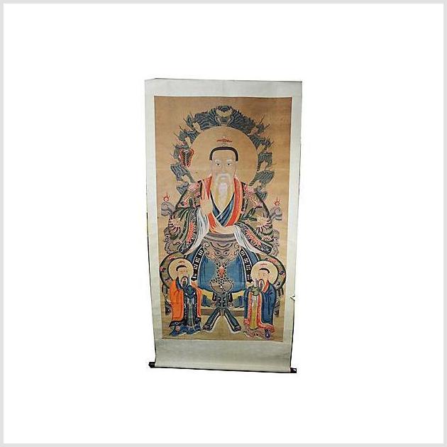 Antique Chinese Scroll Painting-1. Asian & Chinese Furniture, Art, Antiques, Vintage Home Décor for sale at FEA Home