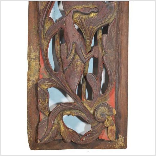 Antique Chinese Carving – Vertical Peony Spray-4. Asian &amp; Chinese Furniture, Art, Antiques, Vintage Home Décor for sale at FEA Home