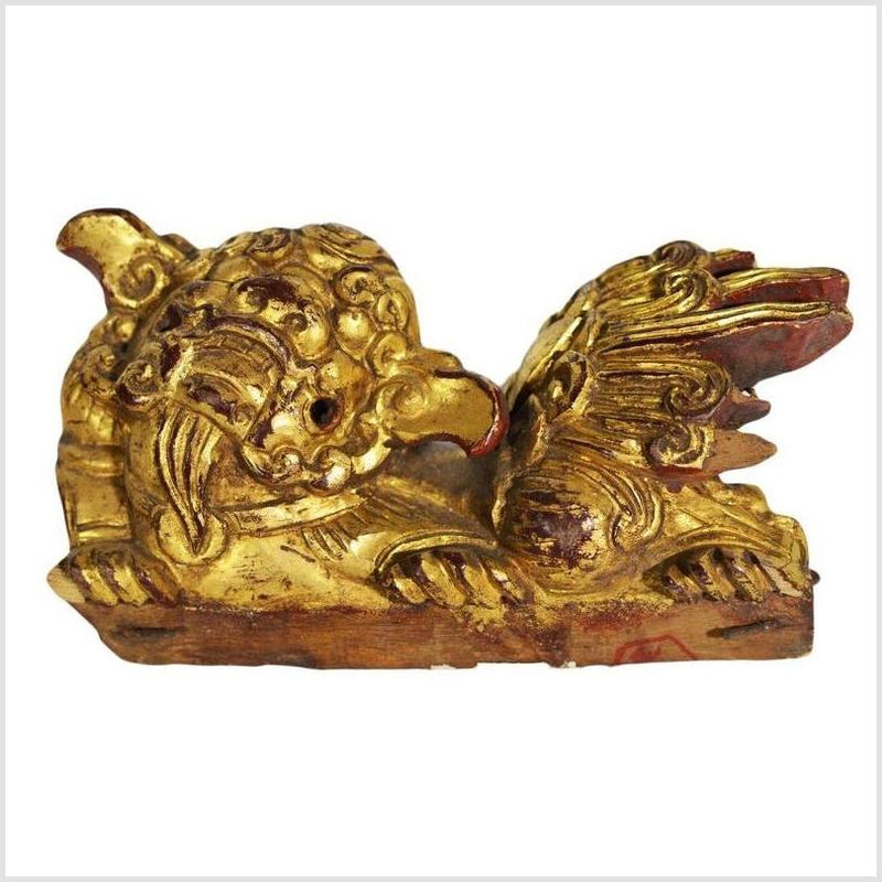 Antique Chinese Temple Carvings (Pair), Dragon Shape-YN4494-2. Asian & Chinese Furniture, Art, Antiques, Vintage Home Décor for sale at FEA Home