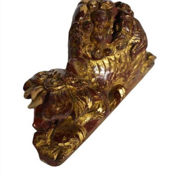 Antique Chinese Temple Carvings (Pair), Dragon Shape-7. Asian &amp; Chinese Furniture, Art, Antiques, Vintage Home Décor for sale at FEA Home