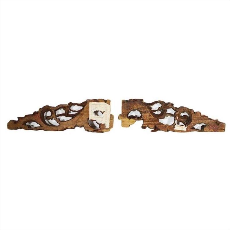 Antique Chinese Temple Carvings (Pair)-6. Asian &amp; Chinese Furniture, Art, Antiques, Vintage Home Décor for sale at FEA Home