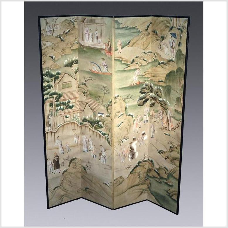 Antique Chinese Village Screen- Asian Antiques, Vintage Home Decor & Chinese Furniture - FEA Home