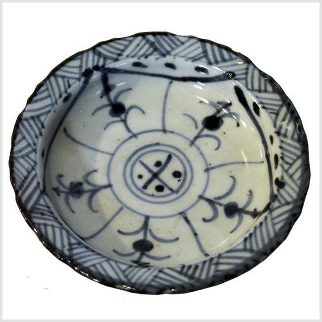 Antique Chinese White / Blue Footed Rice Bowl-1. Asian & Chinese Furniture, Art, Antiques, Vintage Home Décor for sale at FEA Home