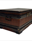 Antique Chinese Wood & Rattan Box-2. Asian & Chinese Furniture, Art, Antiques, Vintage Home Décor for sale at FEA Home