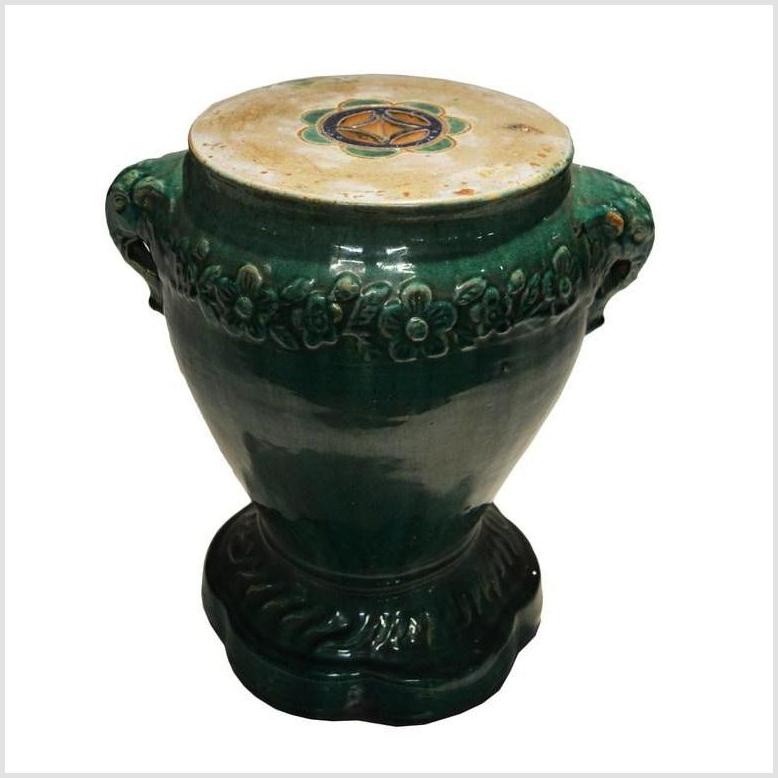 Antique Glazed Annamese Garden Seat / Side Table-1. Asian & Chinese Furniture, Art, Antiques, Vintage Home Décor for sale at FEA Home