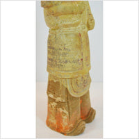 ANTIQUE GLAZED TERRACOTTA WARRIOR