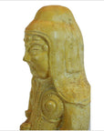 ANTIQUE GLAZED TERRACOTTA WARRIOR-9. Asian & Chinese Furniture, Art, Antiques, Vintage Home Décor for sale at FEA Home