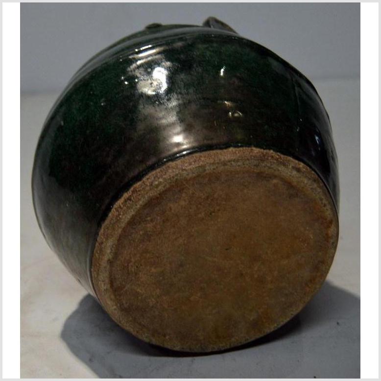 Antique Green Glaze Ceramic Pitcher 