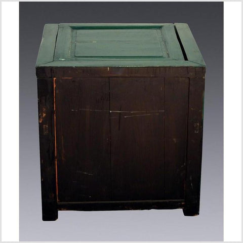 Antique Green Lacquer Cabinet 