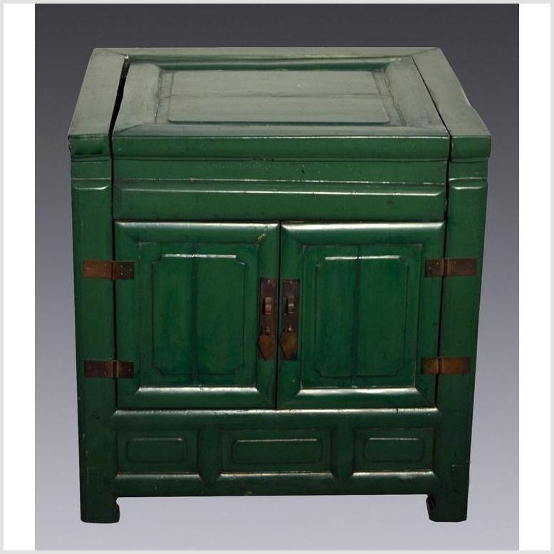 Antique Green Lacquer Cabinet-1. Asian & Chinese Furniture, Art, Antiques, Vintage Home Décor for sale at FEA Home
