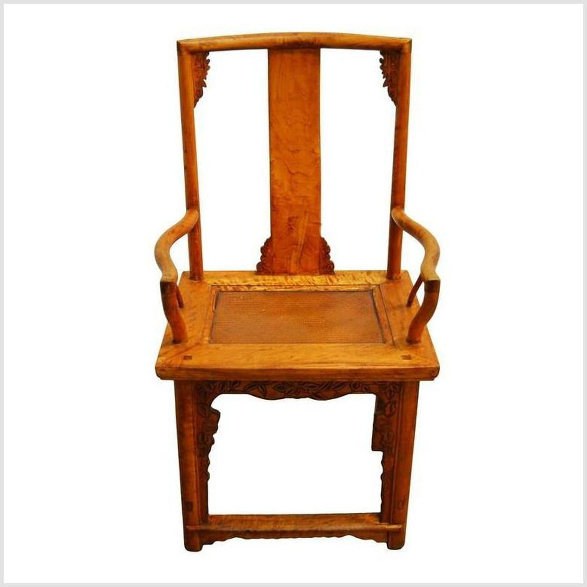 Antique Hand Carved and Lacquered Elmwood Chair from 19th Century China-2. Asian & Chinese Furniture, Art, Antiques, Vintage Home Décor for sale at FEA Home
