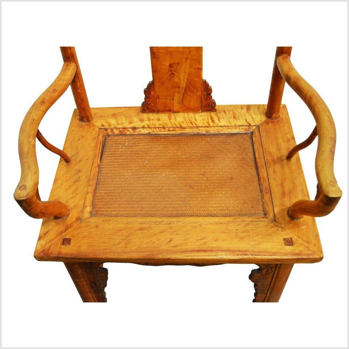 Antique Hand Carved and Lacquered Elmwood Chair from 19th Century China-3. Asian &amp; Chinese Furniture, Art, Antiques, Vintage Home Décor for sale at FEA Home