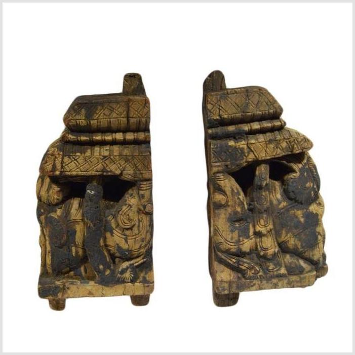 Antique Hand Carved Chinese Corbels 