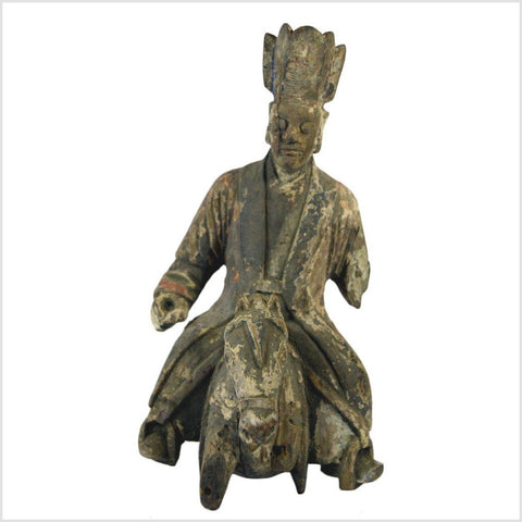 Antique Hand Carved Chinese Merchant