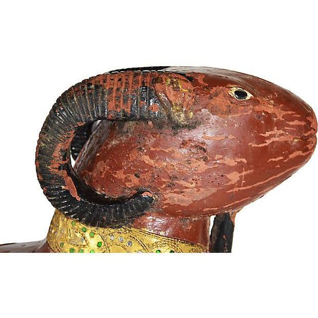 Antique Hand-Carved Double-Ram Sculpture-4. Asian &amp; Chinese Furniture, Art, Antiques, Vintage Home Décor for sale at FEA Home