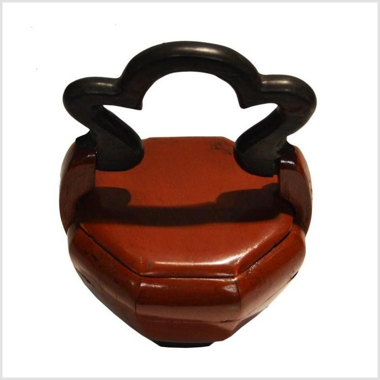 Antique Hand Carved Lacquered Chinese Wedding Basket-2. Asian & Chinese Furniture, Art, Antiques, Vintage Home Décor for sale at FEA Home