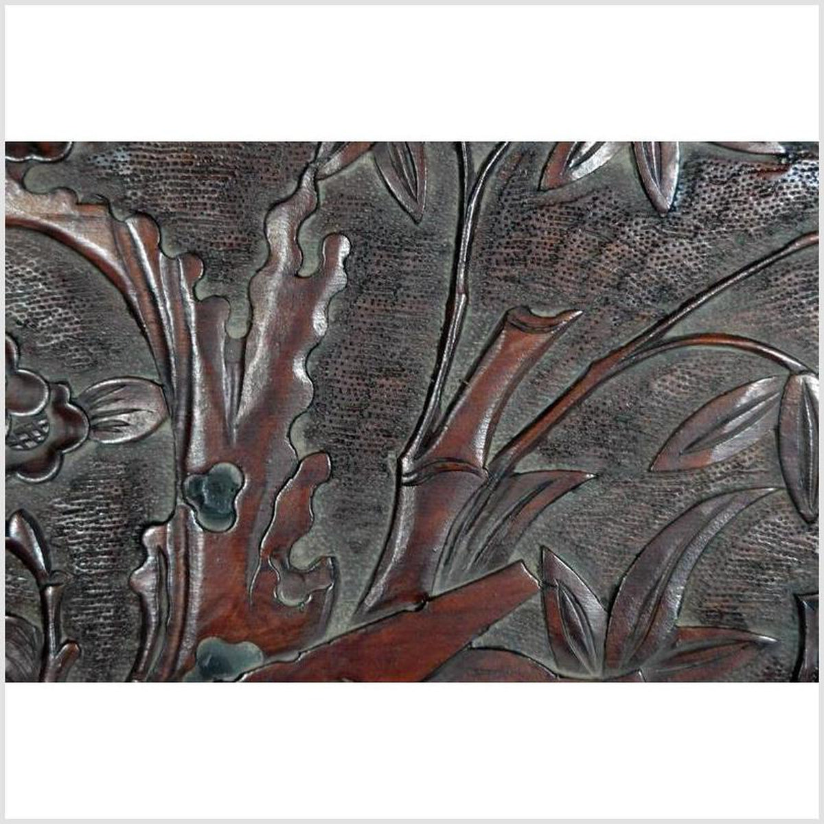 Antique Hand-Carved Lacquered Rosewood Wall Plaque-5. Asian &amp; Chinese Furniture, Art, Antiques, Vintage Home Décor for sale at FEA Home