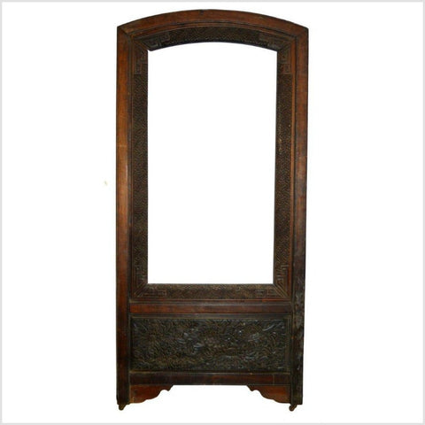 Antique Hand Carved Mirror Frame- Asian Antiques, Vintage Home Decor & Chinese Furniture - FEA Home