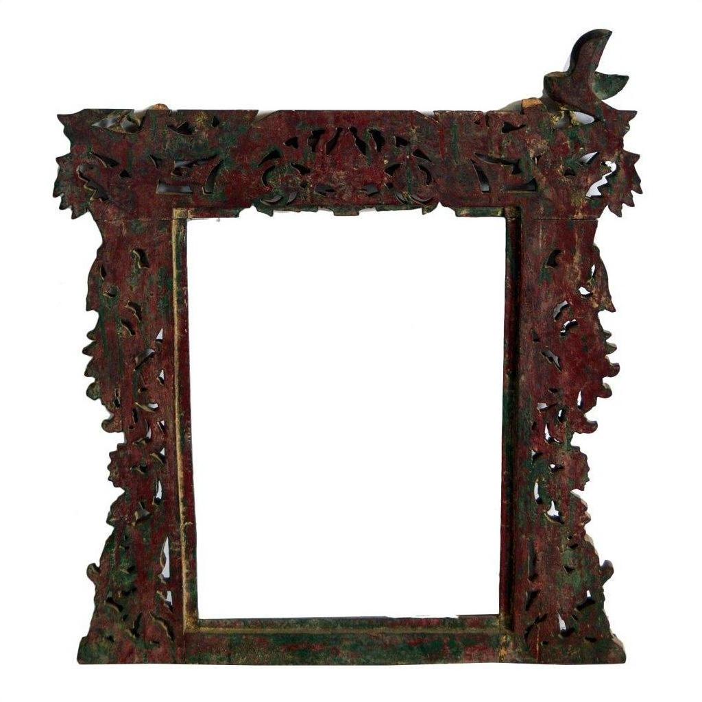 Antique Hand Carved Mirror Frame-7. Asian &amp; Chinese Furniture, Art, Antiques, Vintage Home Décor for sale at FEA Home