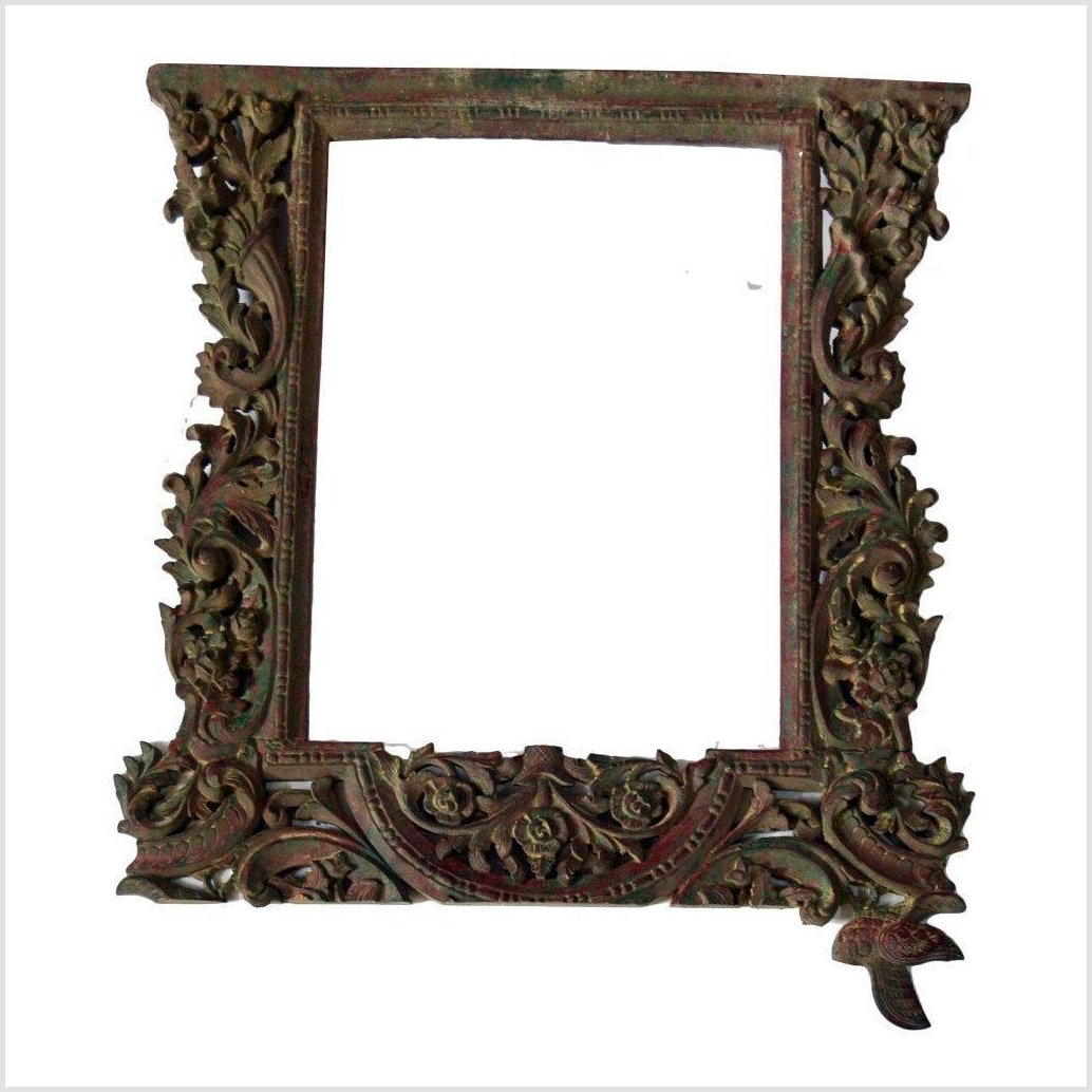 Antique Hand Carved Mirror Frame-1. Asian & Chinese Furniture, Art, Antiques, Vintage Home Décor for sale at FEA Home