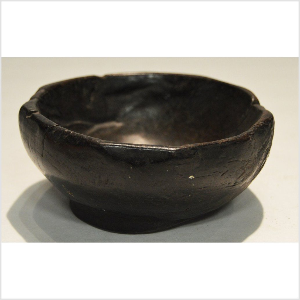 Antique Hand Carved Offering Wooden Bowl-2. Asian & Chinese Furniture, Art, Antiques, Vintage Home Décor for sale at FEA Home