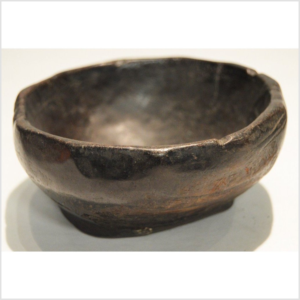 Antique Hand Carved Offering Wooden Bowl-3. Asian &amp; Chinese Furniture, Art, Antiques, Vintage Home Décor for sale at FEA Home