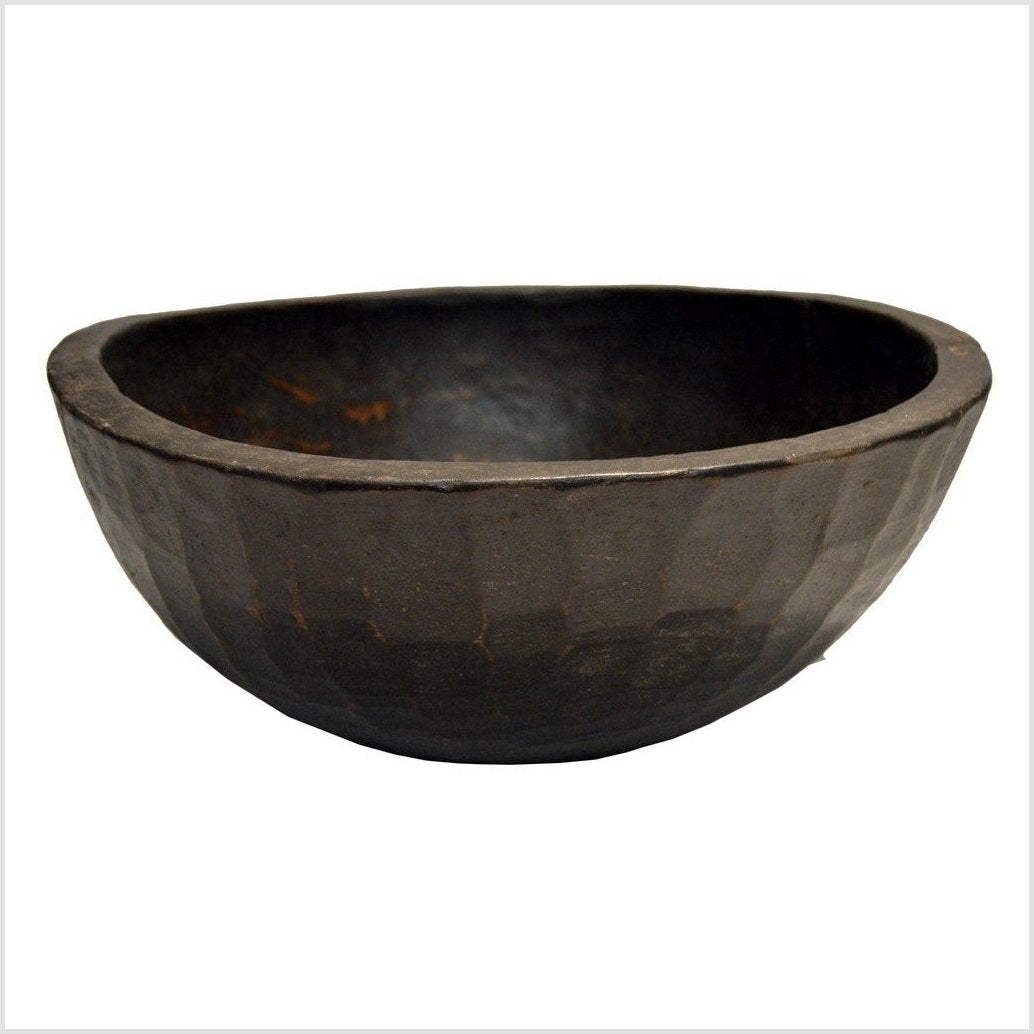 Antique Hand Carved Offering Wooden Bowl-2. Asian & Chinese Furniture, Art, Antiques, Vintage Home Décor for sale at FEA Home