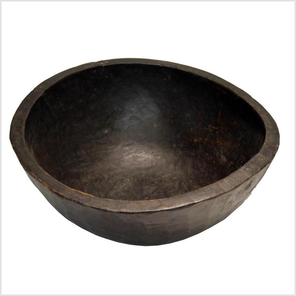 Antique Hand Carved Offering Wooden Bowl-1. Asian & Chinese Furniture, Art, Antiques, Vintage Home Décor for sale at FEA Home