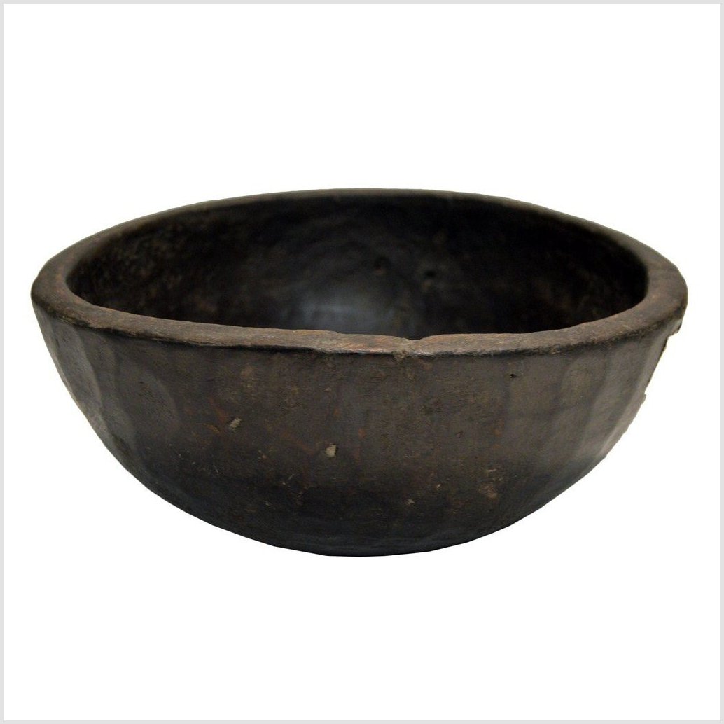 Antique Hand Carved Offering Wooden Bowl-1. Asian & Chinese Furniture, Art, Antiques, Vintage Home Décor for sale at FEA Home