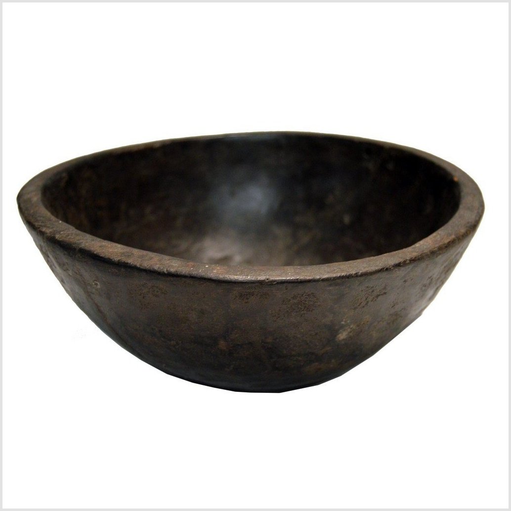 Antique Hand Carved Offering Wooden Bowl-2. Asian & Chinese Furniture, Art, Antiques, Vintage Home Décor for sale at FEA Home
