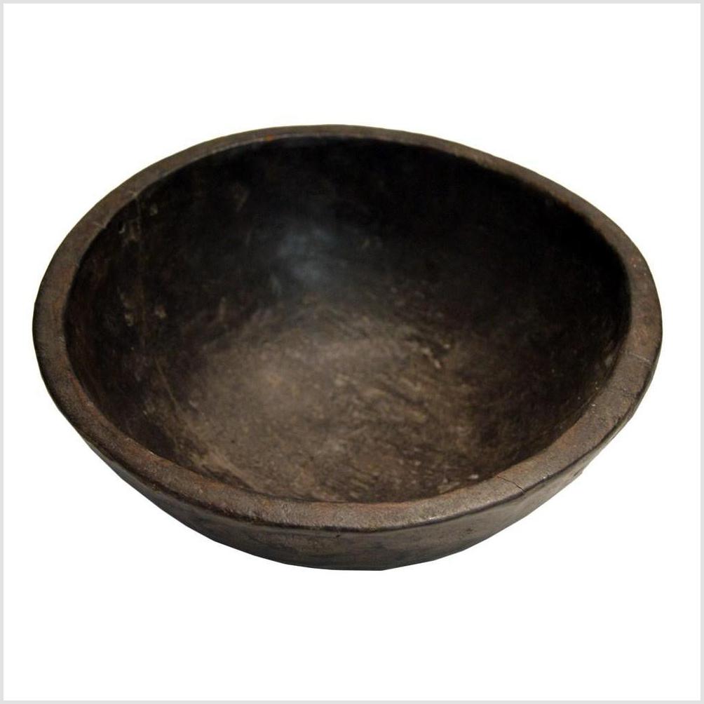 Antique Hand Carved Offering Wooden Bowl-1. Asian & Chinese Furniture, Art, Antiques, Vintage Home Décor for sale at FEA Home