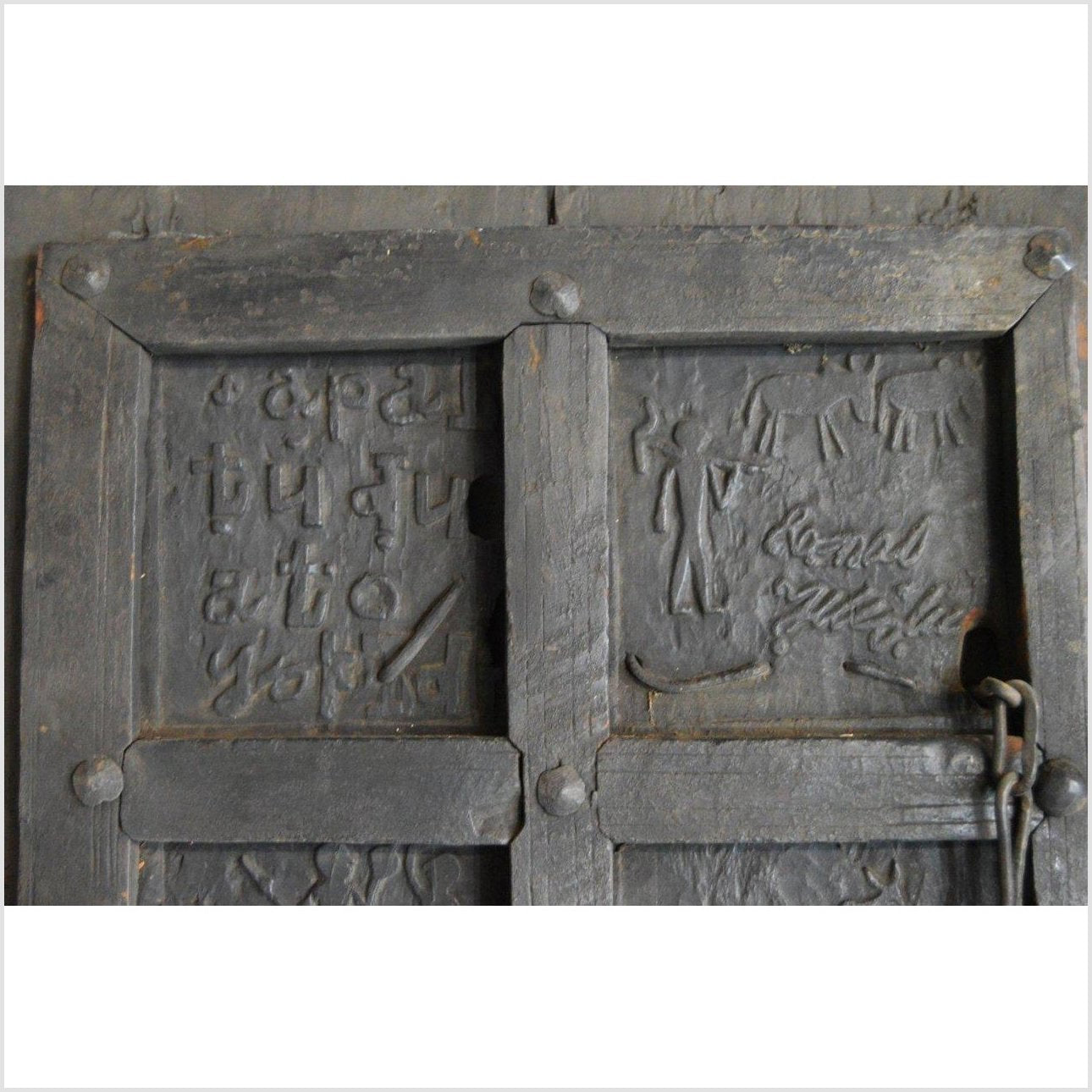 Antique Hand Carved Temple Doors 
