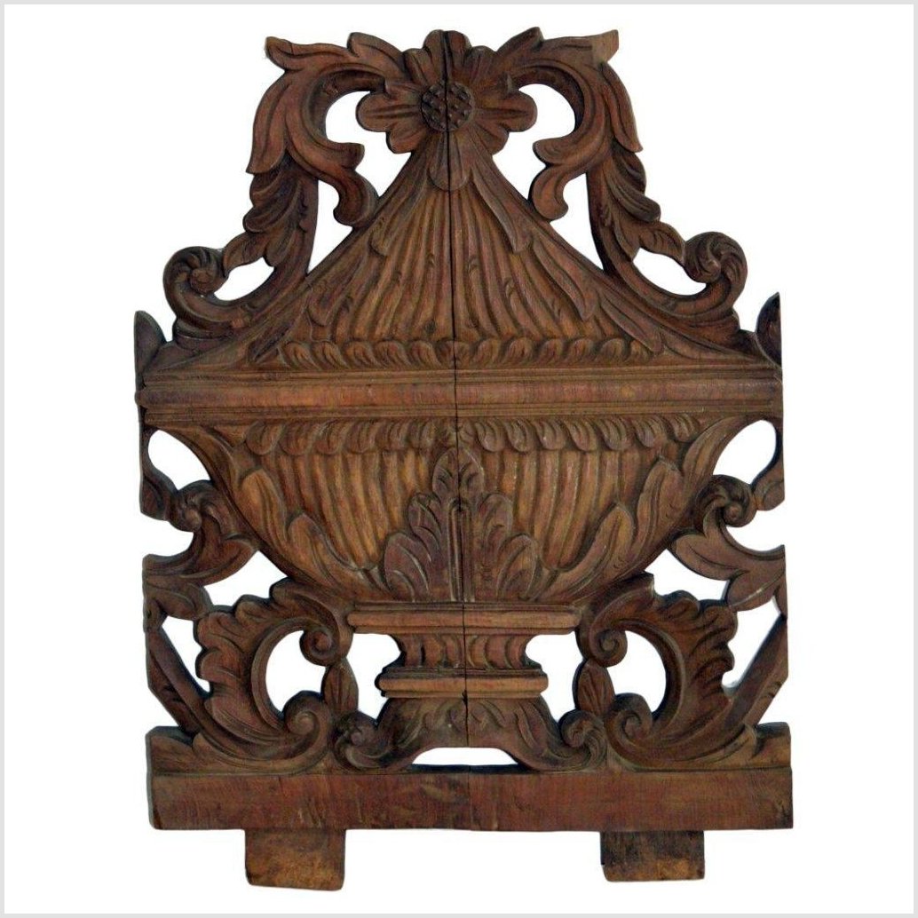 Antique Hand-Carved Wall Ornament- Asian Antiques, Vintage Home Decor & Chinese Furniture - FEA Home